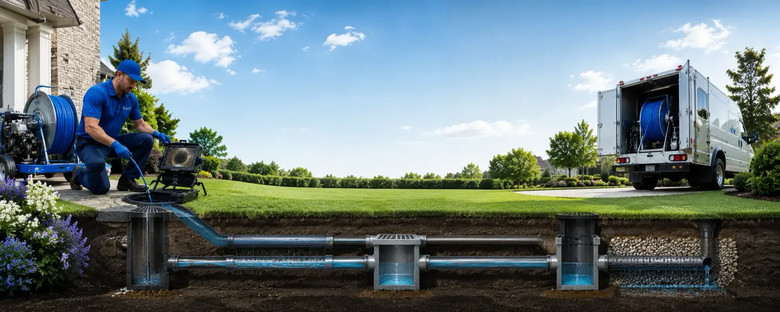 Outdoor drain cleaning information for Frankfort, OH